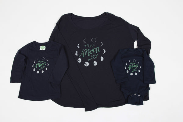 To the Moon and Back Kids Long Sleeve Tee